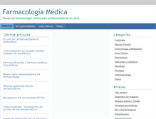 Tablet Screenshot of farmacologiaymedicina.com